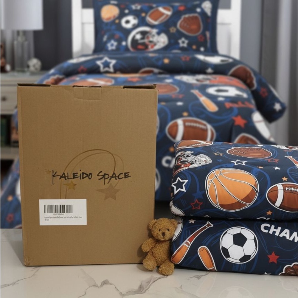 Sports Themed Bedding Set - Blue